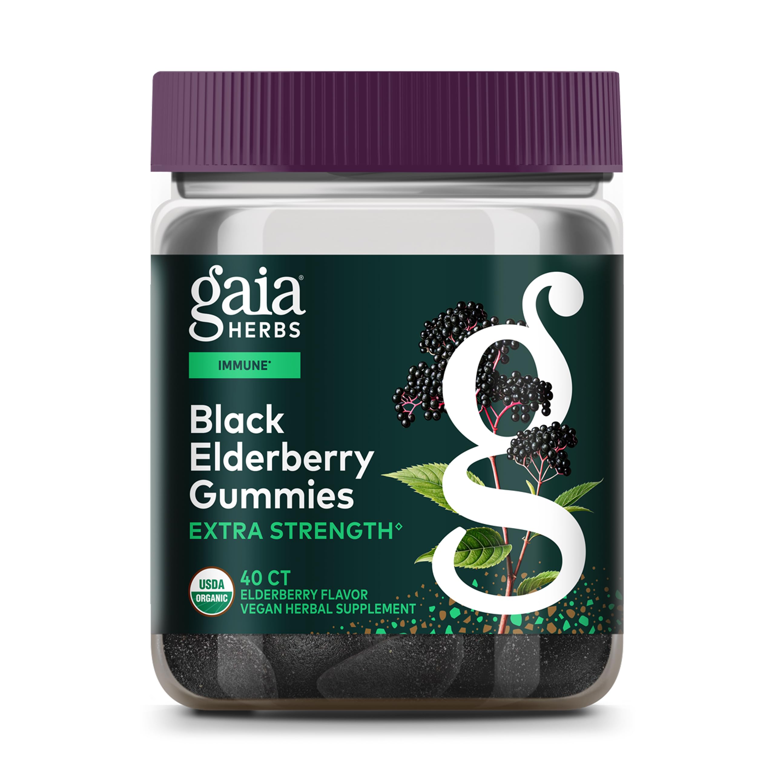 Organic Black Elderberry Gummies: Immune Support