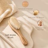 GigglyBums Baby Hair Brush and Comb Set 4 Piece Newborn Grooming Kit view 3