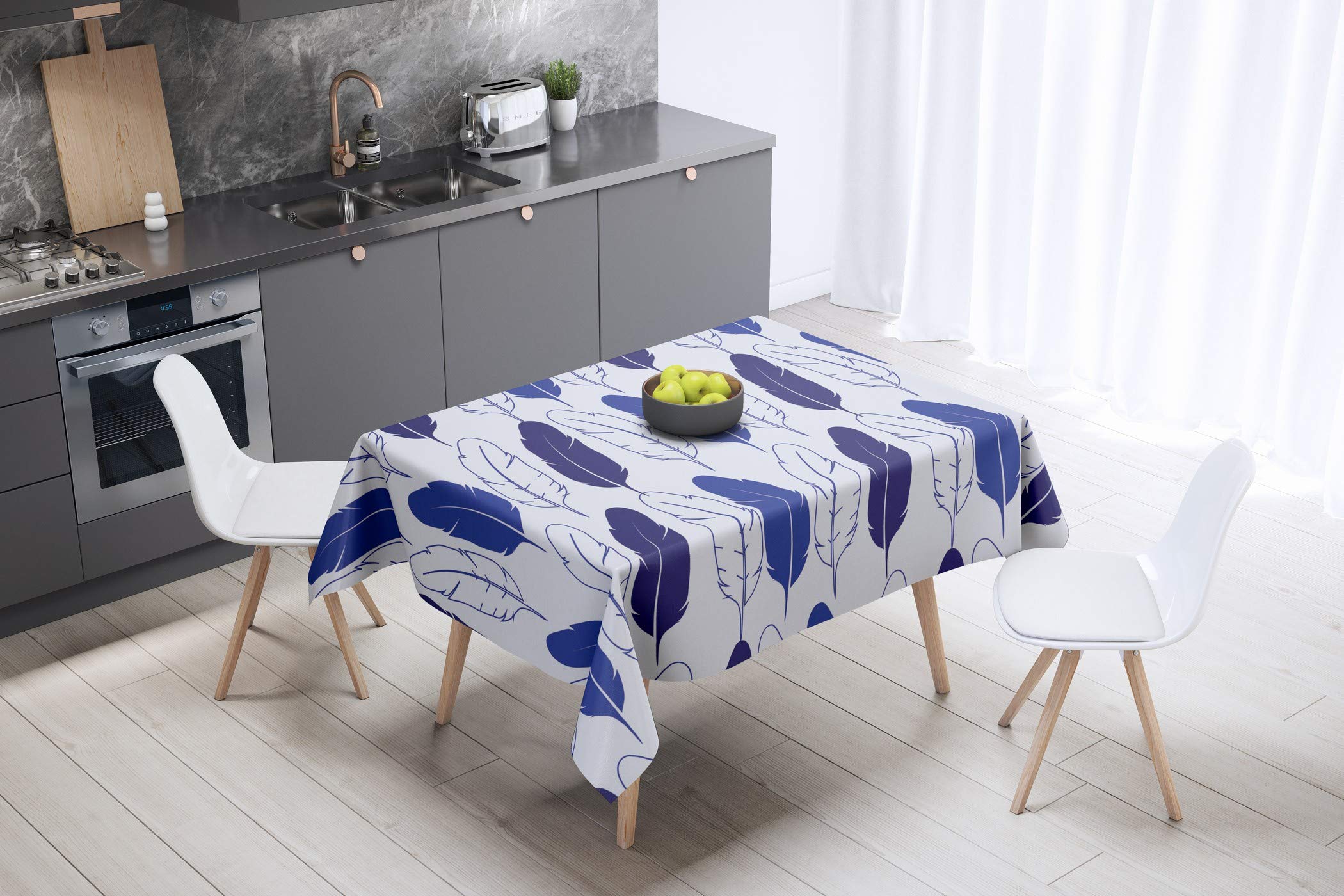 Bonamaison Kitchen Decoration, Tablecloth, 140cm x 140cm - Designed and Manufactured in Turkey