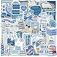 100PCS Bookish Stickers,Blue Book Stickers for Kindle,Reading Decals,Waterproof Vinyl for Water Bottles Laptop Phone Case