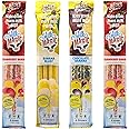 Milk Magic Milk Flavoring Straws, 4-Pack Bundle (16 count), Includes 8 Strawberry Banana, 4 Chocolate Banana, and 4 Banana Cereal Straws