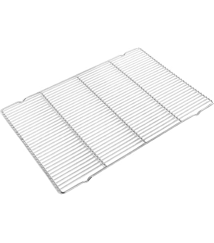 Foxwelkin Heavy Duty Cooling Racks (2-Pack) - 10x16 Inch Non-Stick Wire Baking Racks For Cookies, Cakes & Bread