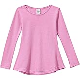 City Threads Girls Long Sleeve Shirts Thermal Tunic Tops, Cotton Blend Shirt for Girls