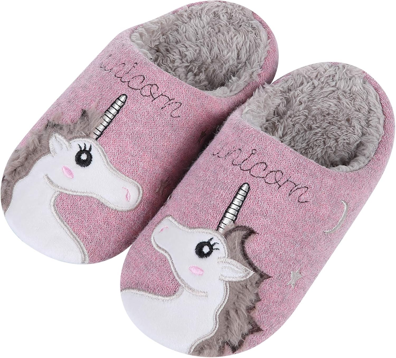 Cute Unicorn House Slippers for Kids Animal Indoor Slippers Waterproof