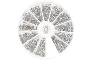 HVAZI 12 Kinds M1 M1.2 M1.4 M1.6 Small Screws Assortment Kit