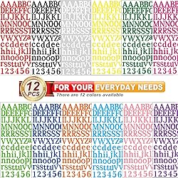 WNYT 1210 Letter Stickers 10 Sheets Alphabet