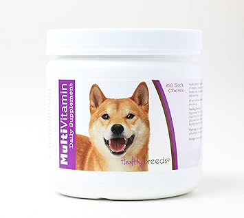 Healthy Breeds Multivitamin Daily Dietary Supplement Over 200 Breeds Vet Recommended Formula Bacon Flavored Soft Chews 60 Count