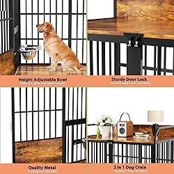 BEURUKU Large Dog Crate Furniture, XXL Dog Crate