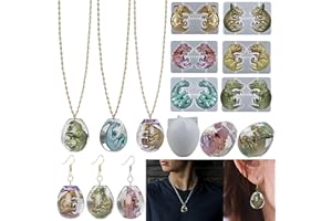 ASAISWO 7 Pcs Dragon Earring Mold Earring Resin Mold Dragon Egg Jewelry Resin Casting Molds Handmade Silicone Mold for Resin Candle Making Molds Craft Supplies 3D Mold Resin Mold Sculpture Mold Resin