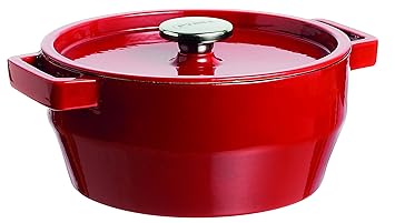 Pyrex Slow Cook - Cacerola De Hierro Fundido Redonda,24 Cm, 3,6