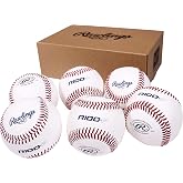 Rawlings | Practice Baseballs | R100-P or FSR100-P Baseballs | Collegiate, High School &amp; Youth | Flat or Raised Seam Options