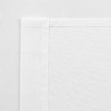 DWCN White Sheer Curtains 52x84 2 Panels Textured Voile Eyelet Top view 8