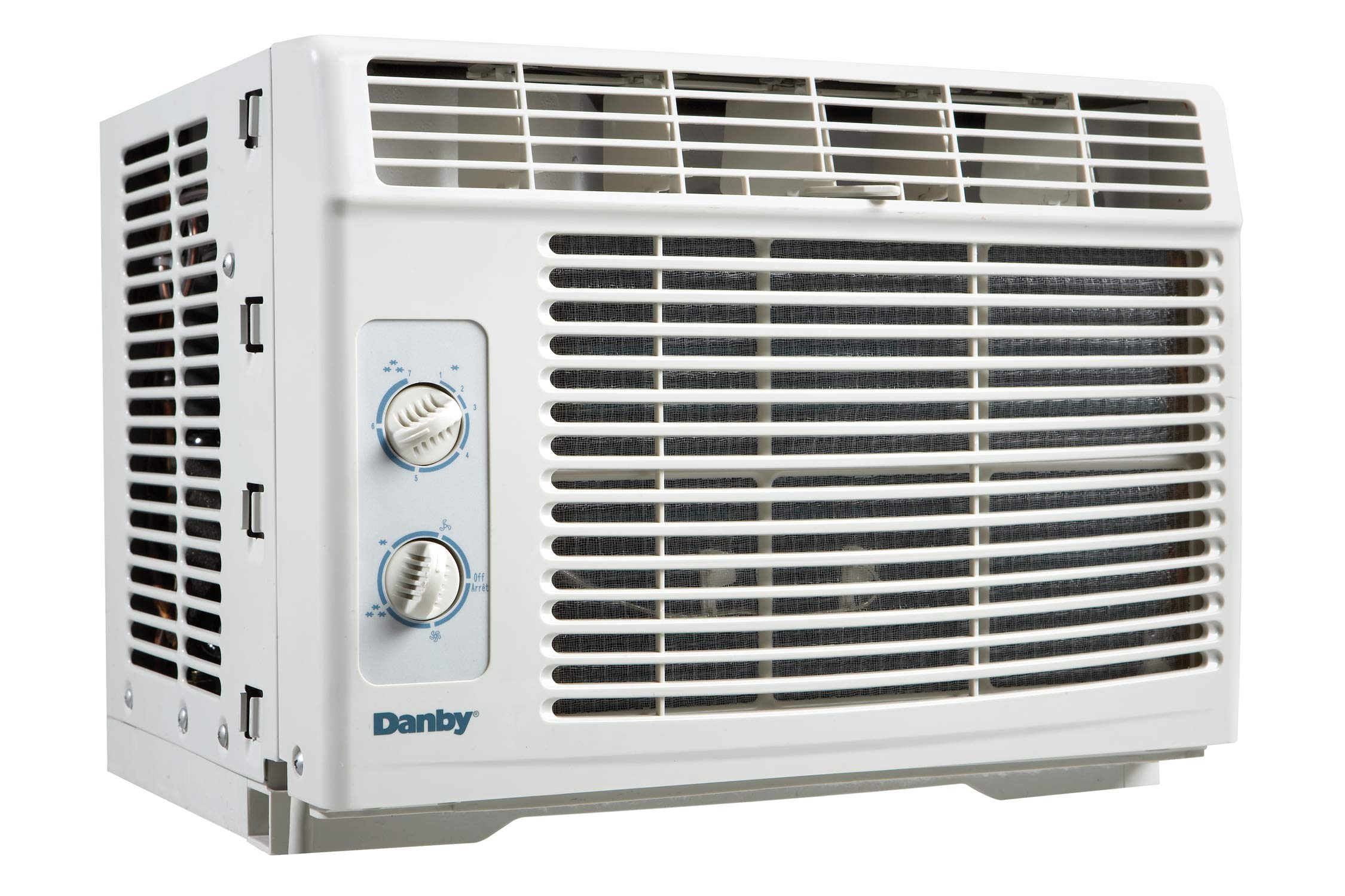 Danby DAC050MB1WDB 5,000 Window Air Conditioner, 2 Cooling and Fan Settings, Easy to Use Mechanical Rotary Controls, Ideal for Rooms Up to 150 Square Feet, 5000 BTU, White