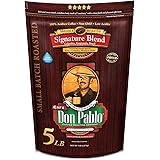5LB Don Pablo Signature Blend - Medium-Dark Roast - Whole Bean Coffee - Low Acidity - 5 Pound (5 lb) Bag