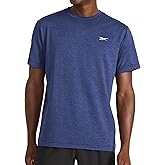 Reebok Mens Strike Short Sleeve Crewneck T-Shirt, Standard Fit, Lightweight Stretch Poly Jersey Fabric
