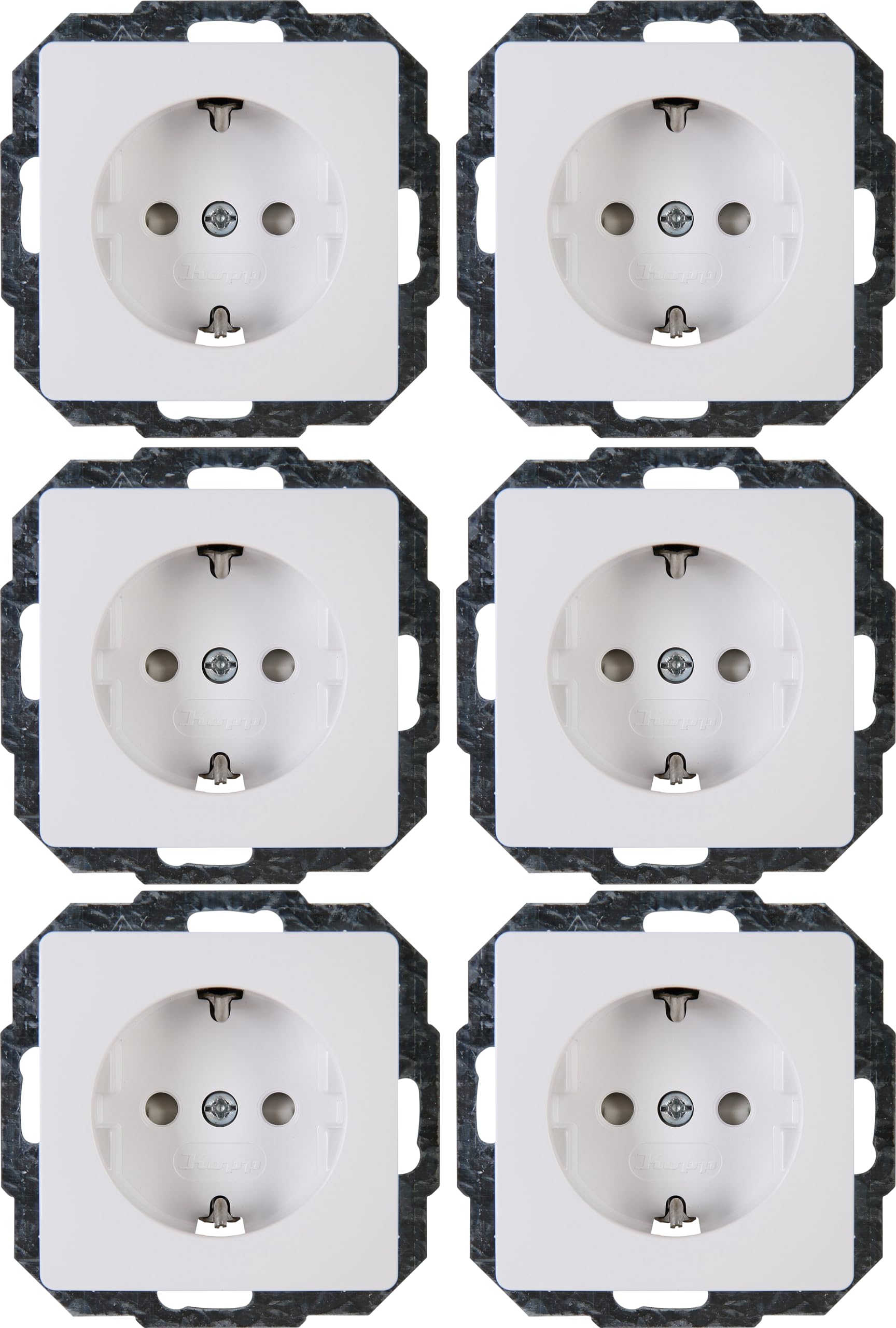 Kopp SCHUTZK.-STECKDOSE PARIS WS 6ER-PACK