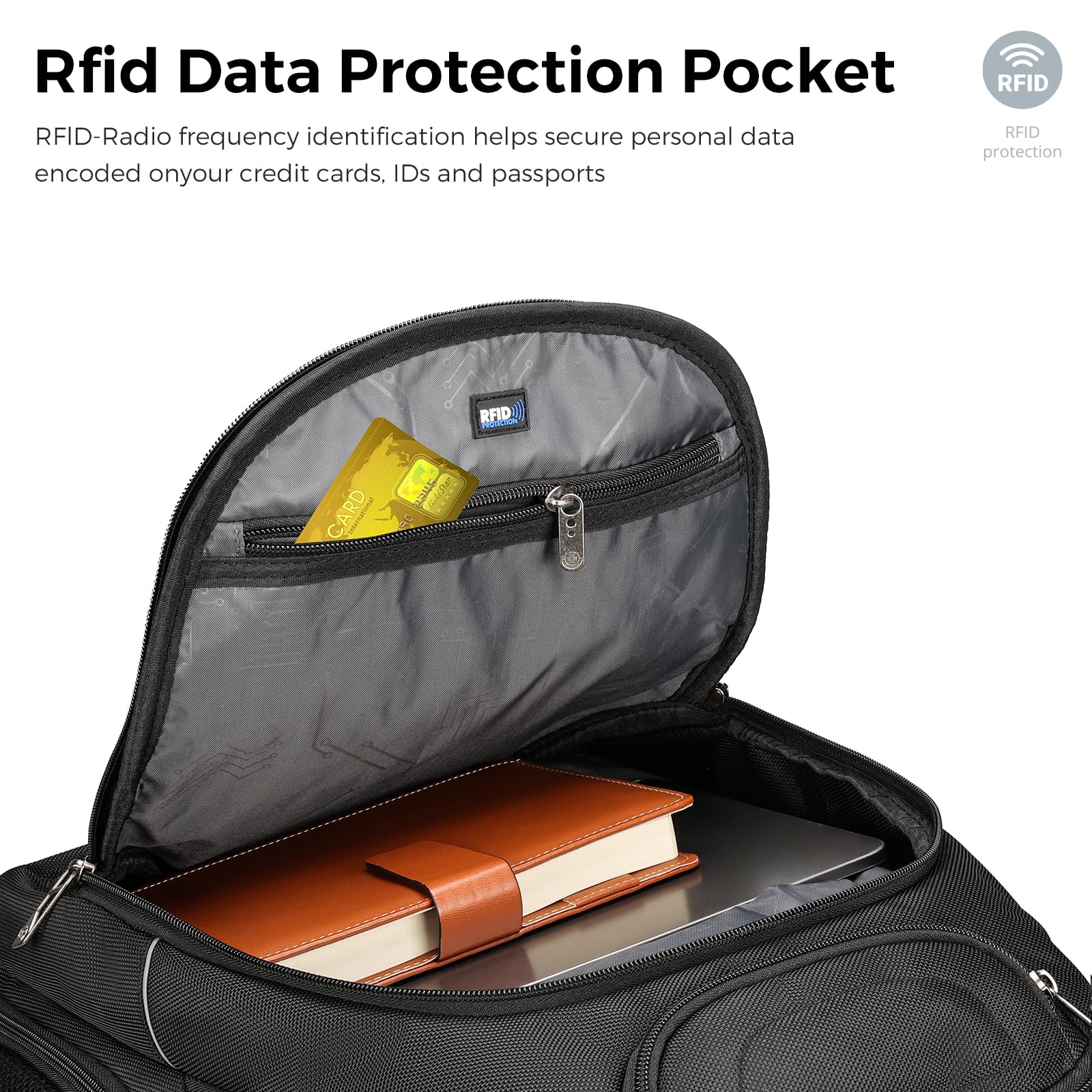 Swissdigital Design TSA Business Laptop Backpack For Men,Travel Backpack With USB Charging Port,College Tech Backpacks With RFID Pockets Presents For Men Fits 15.6 Inch Computer | TERABYTE