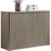 SICOTAS Buffet Cabinet with Storage Accent Sideboard with 3 Doors Modern 46.6" Wide Credenza Fluted Buffet Table Media Consol