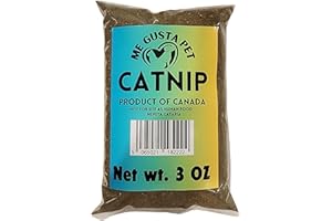 ME GUSTA PET Catnip Stalkless Dried Ground Premium Bulk 3 Ounce Bag Strong Cat nip for Cats | Catnip Kitty Safe | All-Natural Cat Nip | Finely Ground Without Stalks or Stems (3 Ounce)