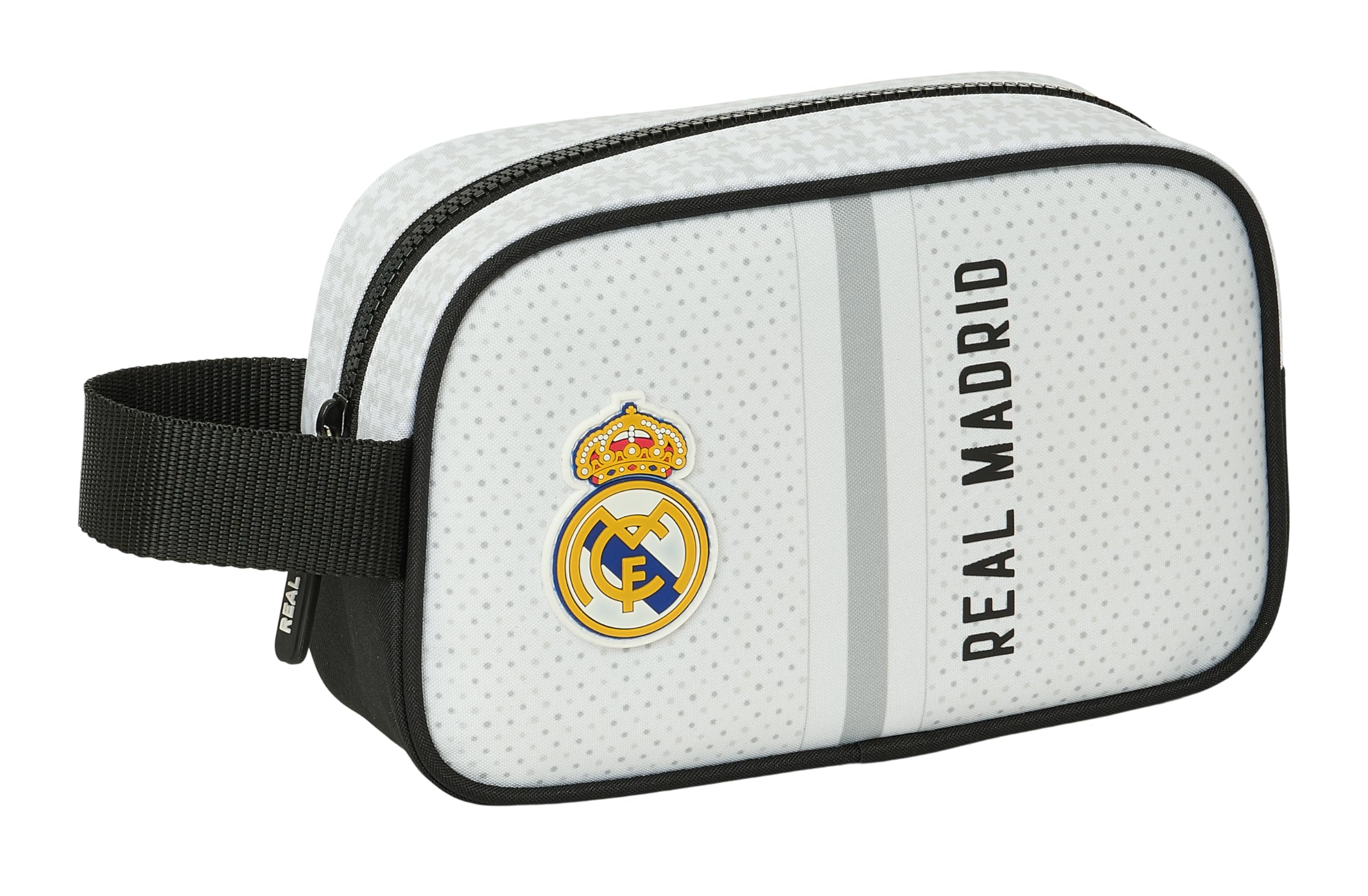 Safta Real Madrid 1st Team 24/25 - School Supplies, Ideal for Children of Different Ages Comfortable and Versatile, Quality and Resilience, White/Grey, Estándar, Casual