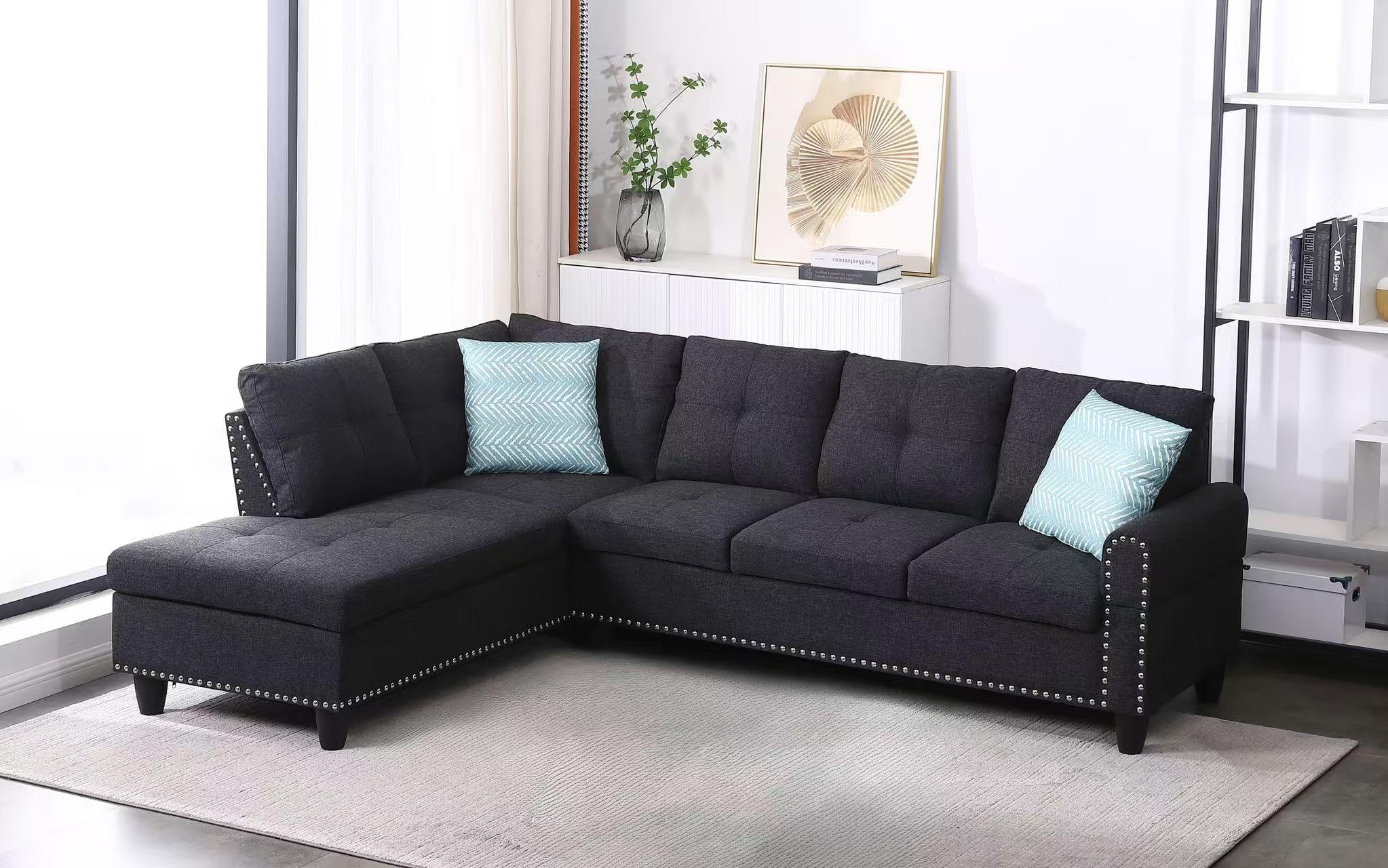 Photo 1 of **SELLING FOR PARTS AS PARTIAL SET. TWO OF THREE BOXES. MISSING ONE BOX**Devion Furniture EBBEL Sectional Sofa