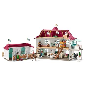 Schleich Large Horse Stable With House And Stable Playset Amazon Com