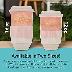 NOVA CERAMICS Travel Mug On the Go Coffee Mug
