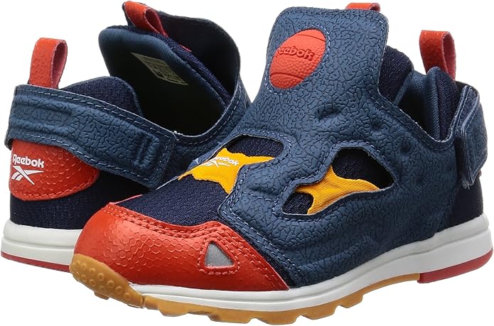 Amazon リーボック スニーカー Versa Pump Fury Syn ボーイズ カレッジネイビー ブレイブブルー カロチン ホライゾンゴールド 11 0 11cm ベビーシューズ