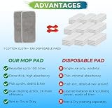 Zeltauto Reusable Mop Pads for Flash Speed Mop 4 Pack Microfiber Grey view 3
