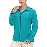 Little Donkey Andy Women's Sun Protection Hoodie Jackets Long Sleeve UPF50+ Shirts Hiking Travel Camp Air Holes Full Zip