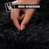 Aspire Homeware Black Fluffy Rug 120x170 cm Non Slip Thick Pile view 5