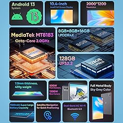 N-one Android Tablet, 10.4 Inch Android 13 Kids