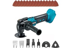 NICHILAS Oscillating Multi Tool, Brushless Motor 6 Speed Swinging Shovel, Sander Compatible with MAKITA 18V Battery (NO BATTERY)