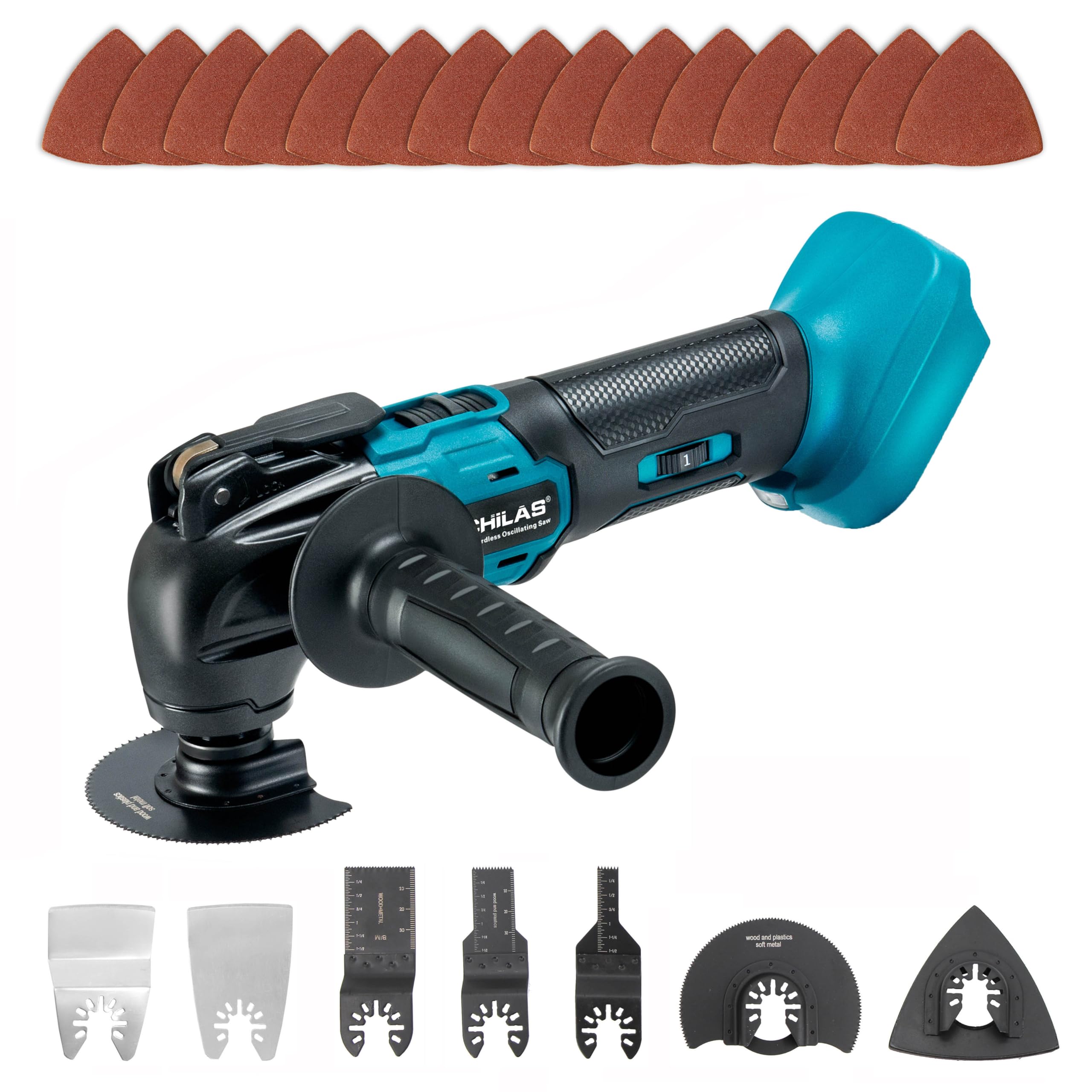 Photo 1 of NICHILAS Oscillating Multi Tool, Brushless Motor 6 Speed Swinging Shovel, Sander Compatible with MAKITA 18V Battery (NO BATTERY)