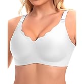 Ganado Seamless Wireless Bras for Women No Underwire Bras Supportive Bralette Padded Comfort T Shirt Bra