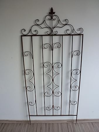 Rankgitter Rankhilfe Zaunelement Zaun Spalier Metall 125 cm SW100712RV