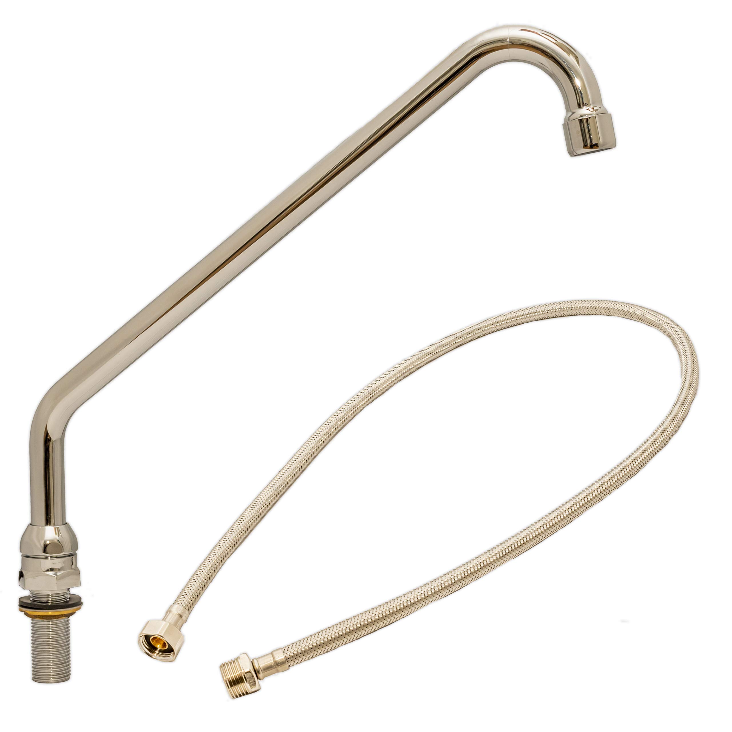 GOLDMAN SERVICE | Swivel Vertical High Spout for Pedal Faucet Kitchen Mixer for Industrial Hospital Sink Replacement Hospital Sink Pusher Foot Faucet