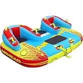 AIRHEAD CHALLENGER 1-3 Rider, Towable Tube for Boating