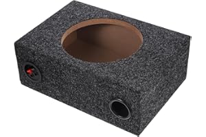 COOLHIYA Car Subwoofer Box 8 Inch Sealed Speaker Enclosure Compact Design for DIY Car Audio Enthusiasts