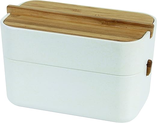 Lexon Zen Cotton Caja, Color Blanco/bambú, lh42 W: Amazon.es: Hogar
