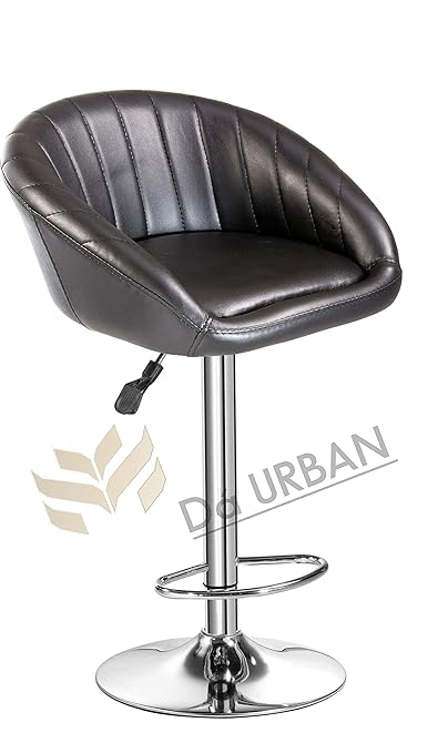 Da URBAN Mini Height Adjustable Bar Stool Chair (Black) (1 Pc)