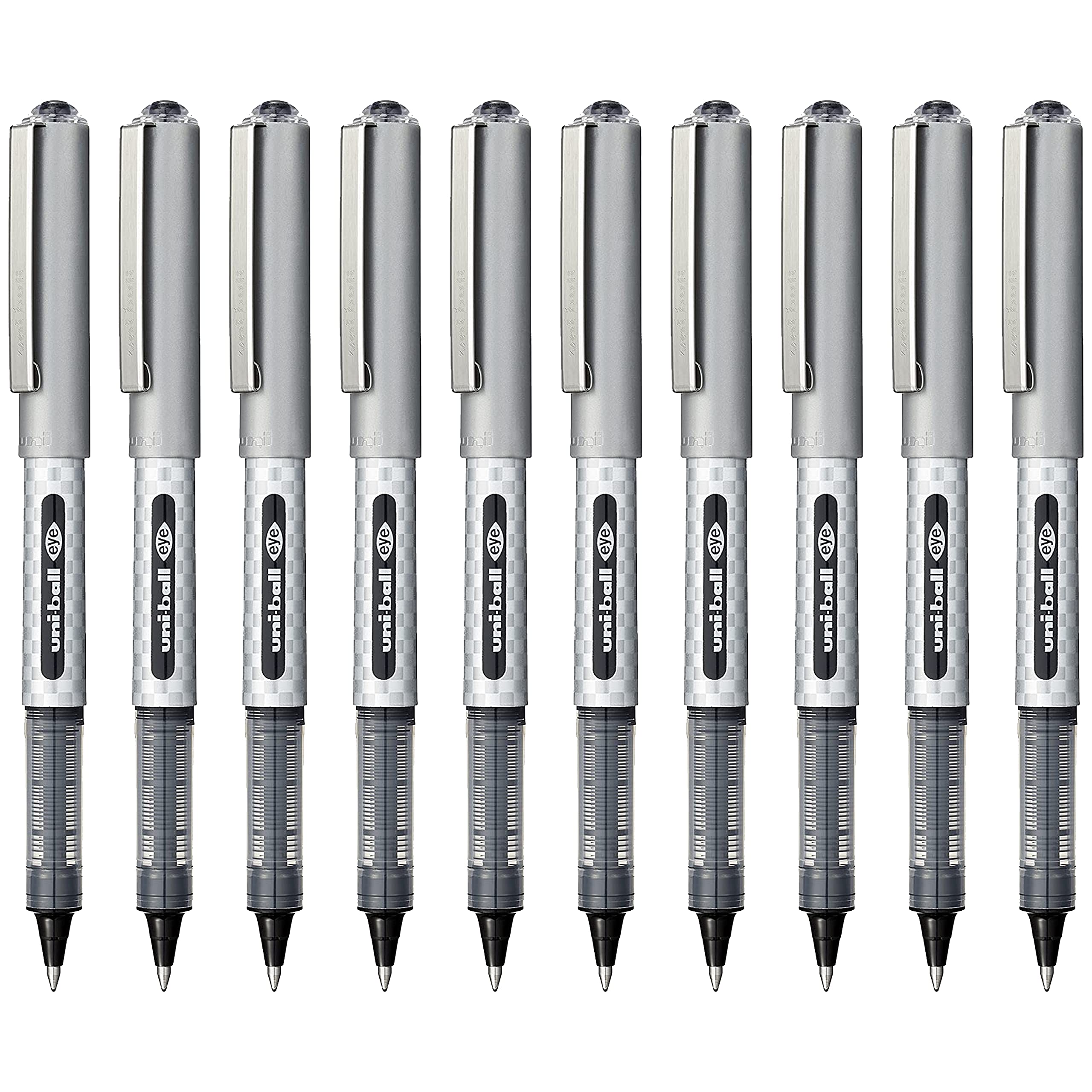 uni-ball UB-157D Liquid Ink Rollerball Pens - 0.7mm - Black Ink - Pack of 10