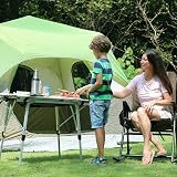 Portal Folding Camping Table 90x53 cm with Adjustable Legs Aluminium view 7