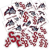 Desert Cactus Stony Brook University Sticker Seawolves Seawolf Sticker Vinyl Decals Laptop Water Bottle Car Scrapbook Sheet T1 (Type 1-1)