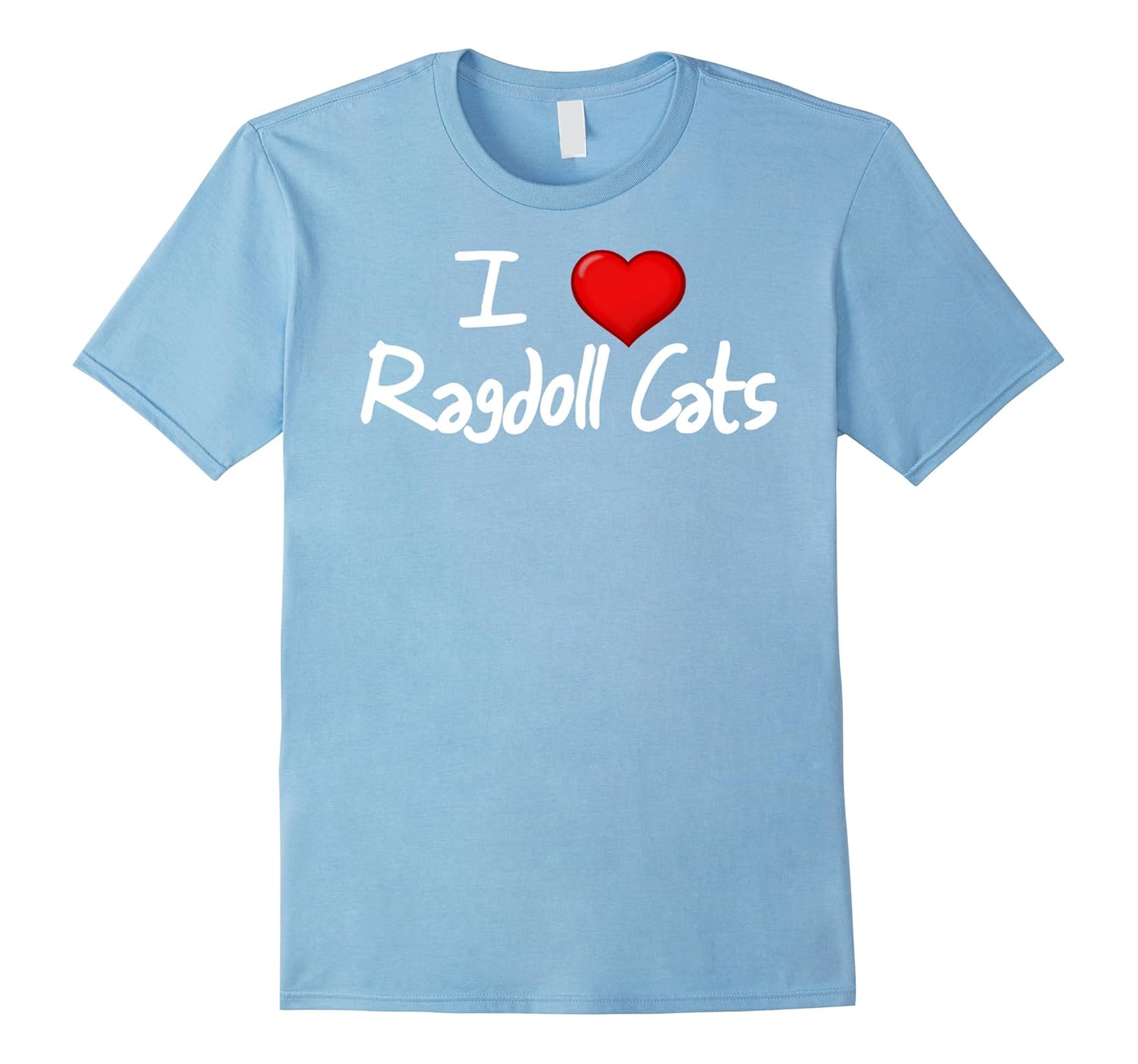 Ragdoll Cat T Shirt - Cool love heart kitten cheap gift tee-ANZ