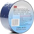 3M Vinyl Tape 764, General Purpose, 2 in x 36 yd, Blue, 1 Roll, Light Traffic Floor Marking, Social Distancing, Color Coding, Safety, Bundling