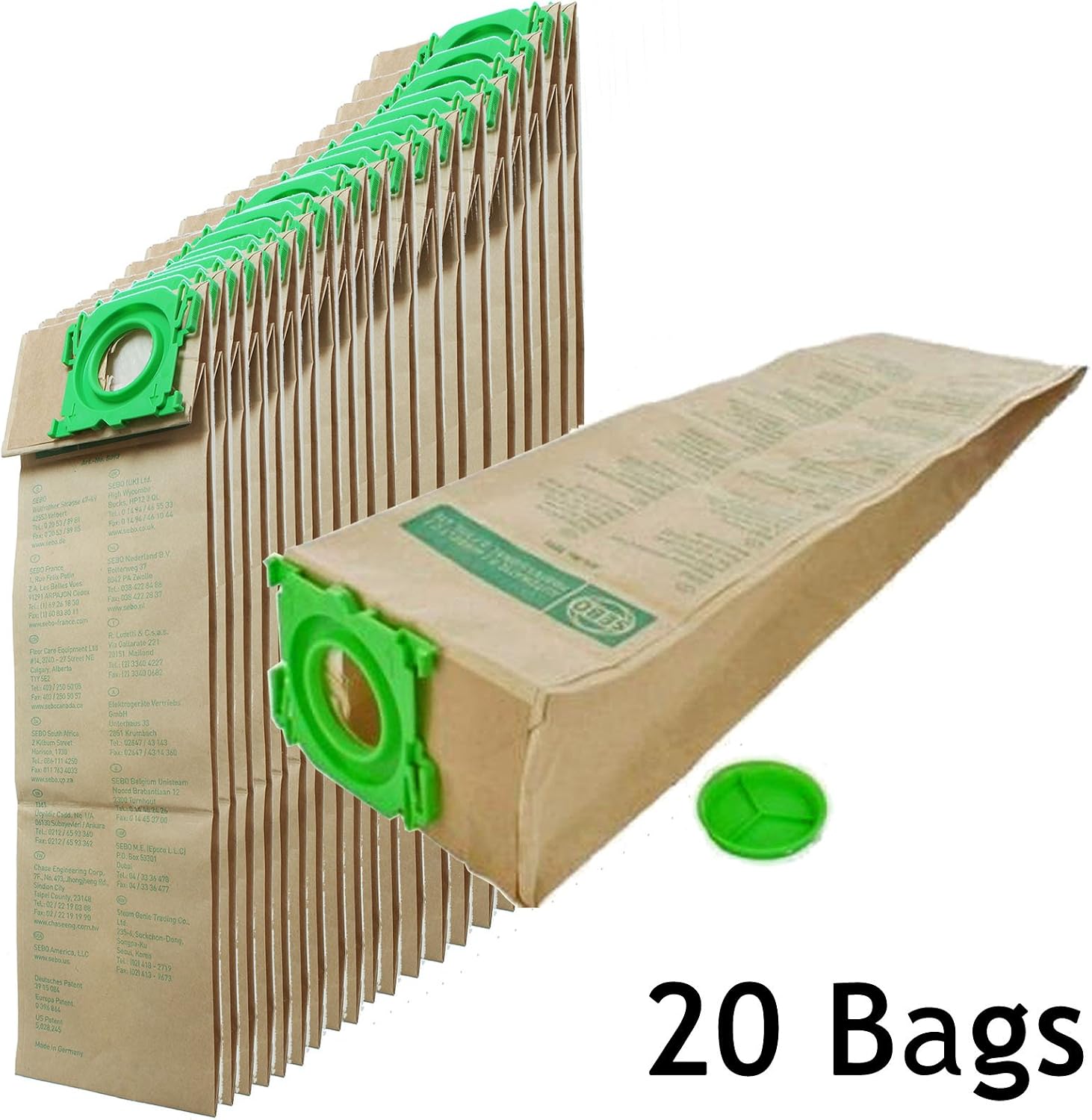 Spares2go - Confezione Da 5 Sacchetti Per Aspirapolvere ShopVac + 5 Deodoranti - Compatibili Con Modelli Classic E Pro