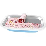 Ice Cream Roller Plate-Anti-Griddle Pan with 2 Spatulas for Easy Homemade Rolled Ice Cream, Gelato, Sorbet-Frozen Treat Maker