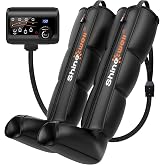 SHINE WELL Leg Recovery Compression System, Professional Foot and Leg Air Compression Boots, Sequential Device for Massage Therapy, Fast Recovery &amp; Improved Circulation for Athletes &amp; Gym (Medium)