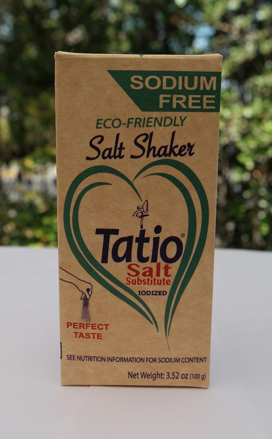 Tatio Salt 100% Natural, Sodium Free, Salt Substitute. Eco-Friendly Salt Shaker: 3.52 OZ -100gr : Grocery & Gourmet Food